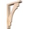 Ekena Millwork Merced Block Smooth Bracket w/ Offset Brace, Douglas Fir, 3 1/2"W x 16"D x 24"H BKT0402X16X24MRC05SDF - alternate 1